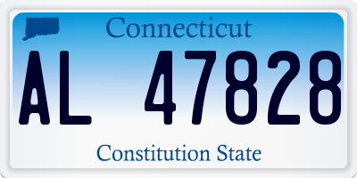 CT license plate AL47828