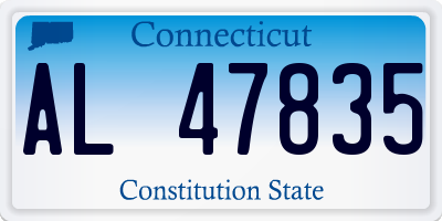 CT license plate AL47835