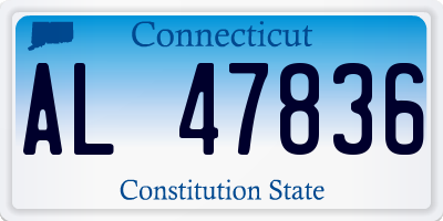 CT license plate AL47836
