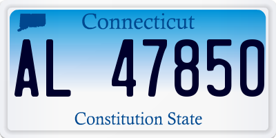 CT license plate AL47850