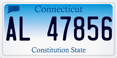 CT license plate AL47856