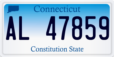 CT license plate AL47859
