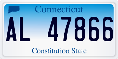 CT license plate AL47866