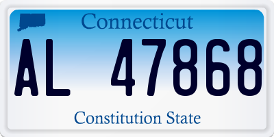 CT license plate AL47868