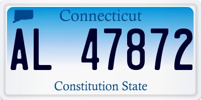 CT license plate AL47872