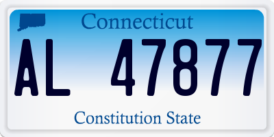CT license plate AL47877