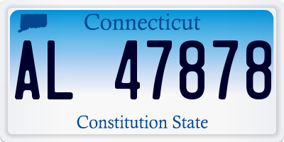 CT license plate AL47878