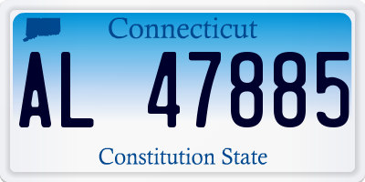 CT license plate AL47885
