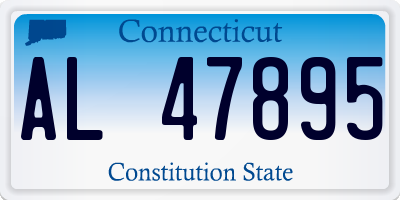 CT license plate AL47895