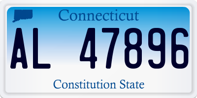 CT license plate AL47896