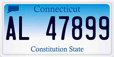 CT license plate AL47899