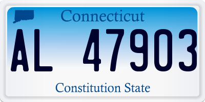 CT license plate AL47903