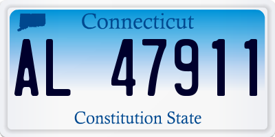 CT license plate AL47911