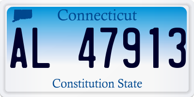 CT license plate AL47913