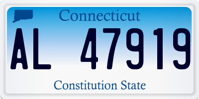 CT license plate AL47919