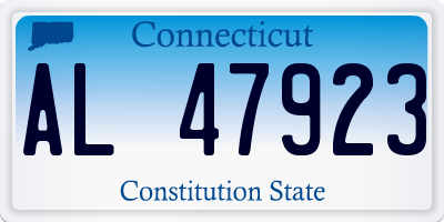 CT license plate AL47923