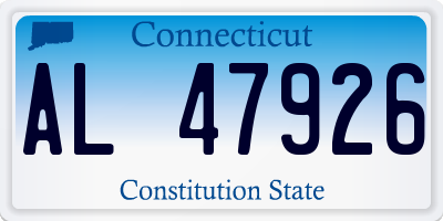CT license plate AL47926