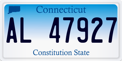 CT license plate AL47927