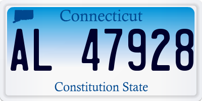 CT license plate AL47928