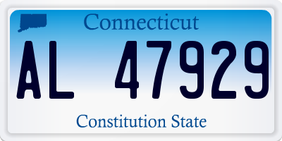 CT license plate AL47929