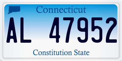 CT license plate AL47952
