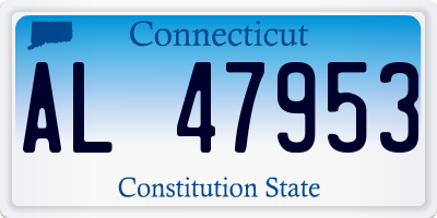 CT license plate AL47953