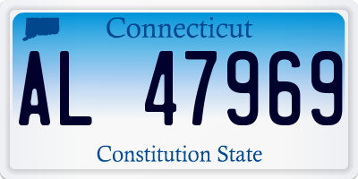 CT license plate AL47969