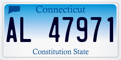CT license plate AL47971