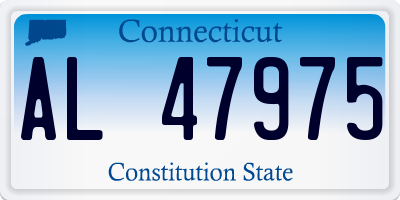 CT license plate AL47975