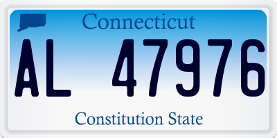 CT license plate AL47976