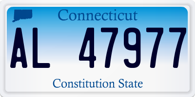 CT license plate AL47977