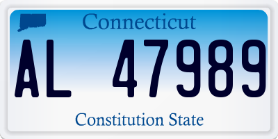 CT license plate AL47989