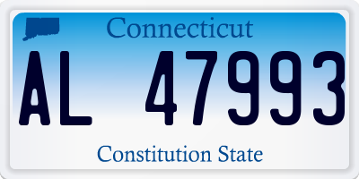 CT license plate AL47993