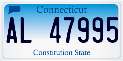 CT license plate AL47995
