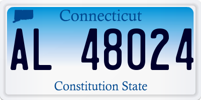 CT license plate AL48024