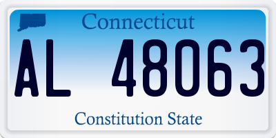 CT license plate AL48063