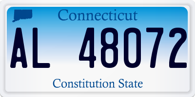 CT license plate AL48072