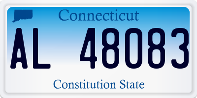 CT license plate AL48083