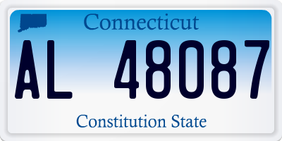 CT license plate AL48087