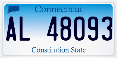 CT license plate AL48093