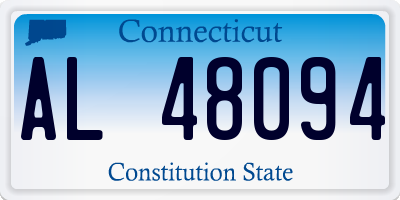 CT license plate AL48094