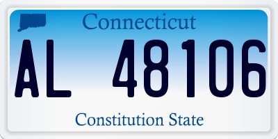 CT license plate AL48106