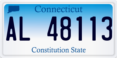 CT license plate AL48113