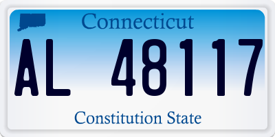 CT license plate AL48117