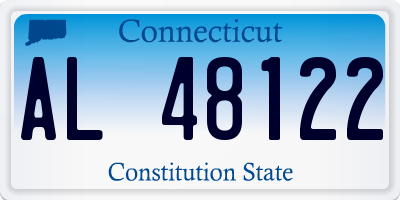 CT license plate AL48122