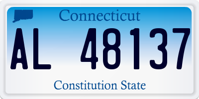 CT license plate AL48137