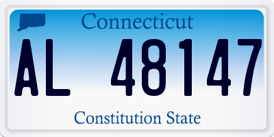 CT license plate AL48147