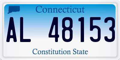 CT license plate AL48153