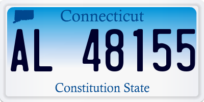 CT license plate AL48155