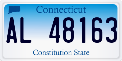 CT license plate AL48163